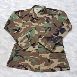 DJ Manufacturing Co Combat Type 1 Coat Mens Medium Green Camo Military